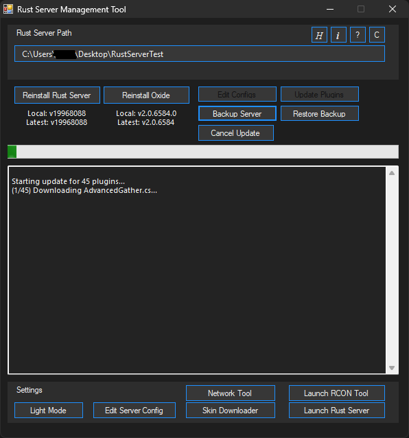 Update Plugins Downloading